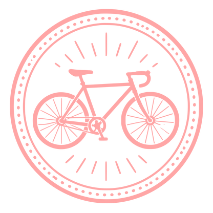Bicycle Circle Badge Logo #ffa6a6
