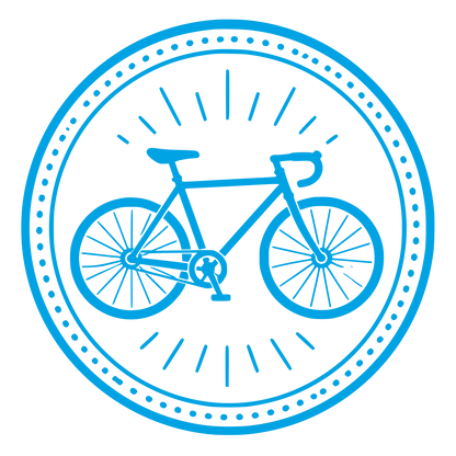 Bicycle Circle Badge Logo #00a3e4