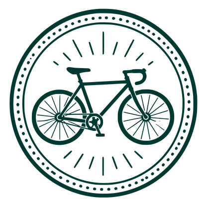 Bicycle Circle Badge Logo #003932