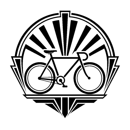 Art Deco Bicycle Emblem Logo