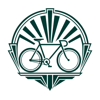 Art Deco Bicycle Emblem Logo #003932