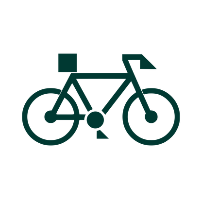 Geometric Bicycle Logo #003932