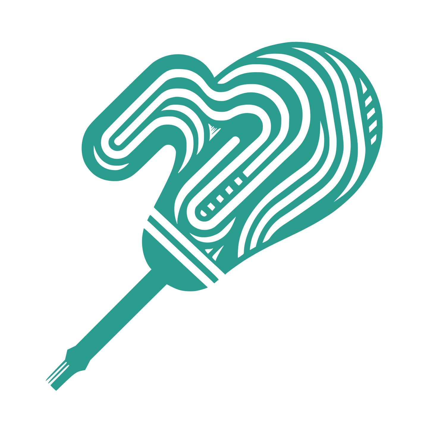 Fusion of Love and Cuisine Logo #2A9D8F