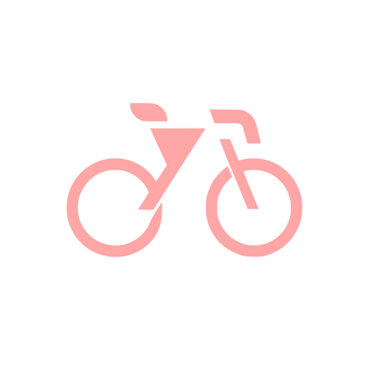 Minimalist Bicycle Logo #ffa6a6