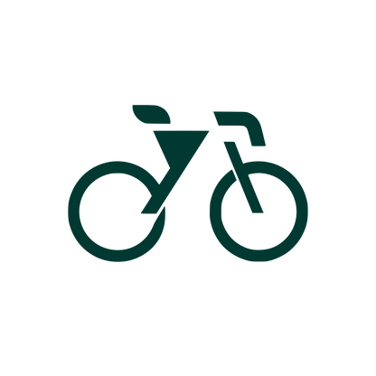 Minimalist Bicycle Logo #003932
