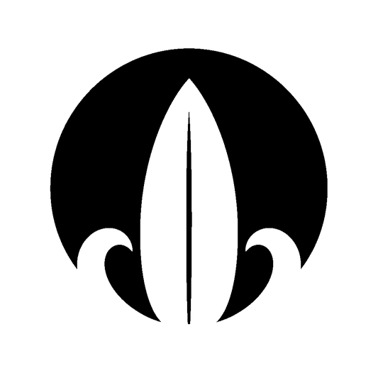 Surfboard Wave Circle Logo