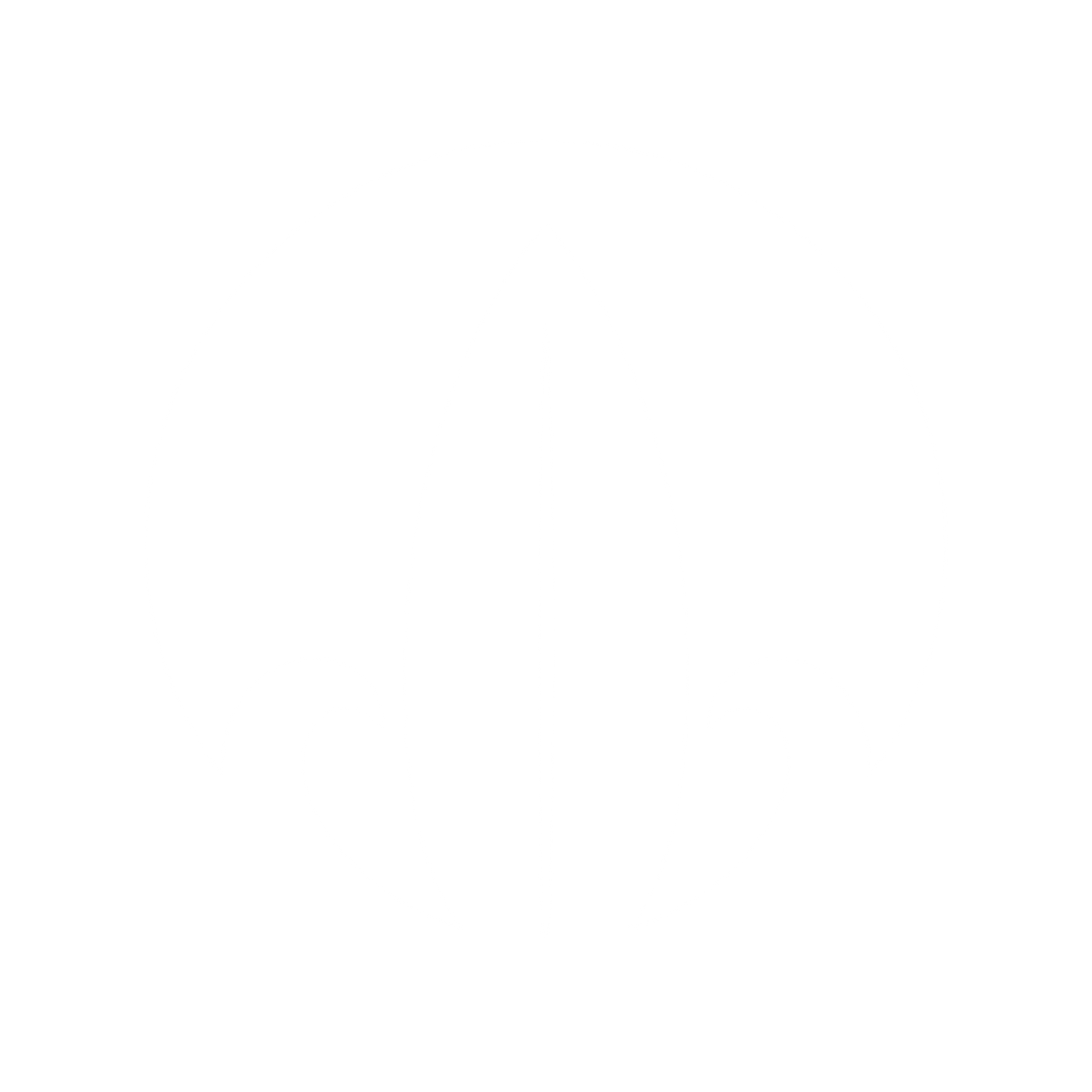 Surfboard Wave Circle Logo #ffffff