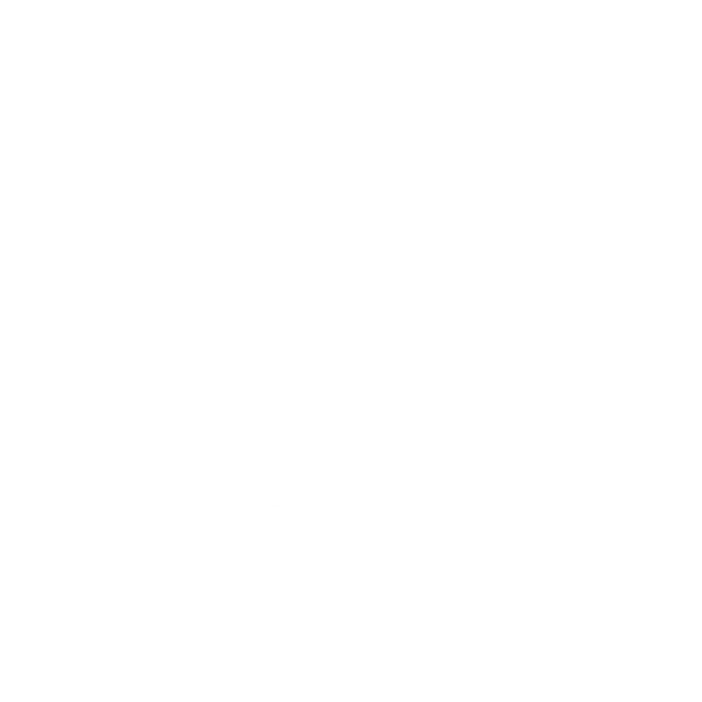 Surfboard Waves Circle Logo #ffffff