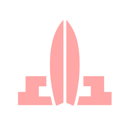 Surfboard Launch Pad Logo #ffa6a6
