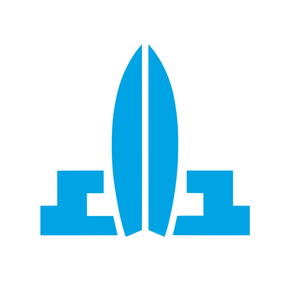 Surfboard Launch Pad Logo #00a3e4