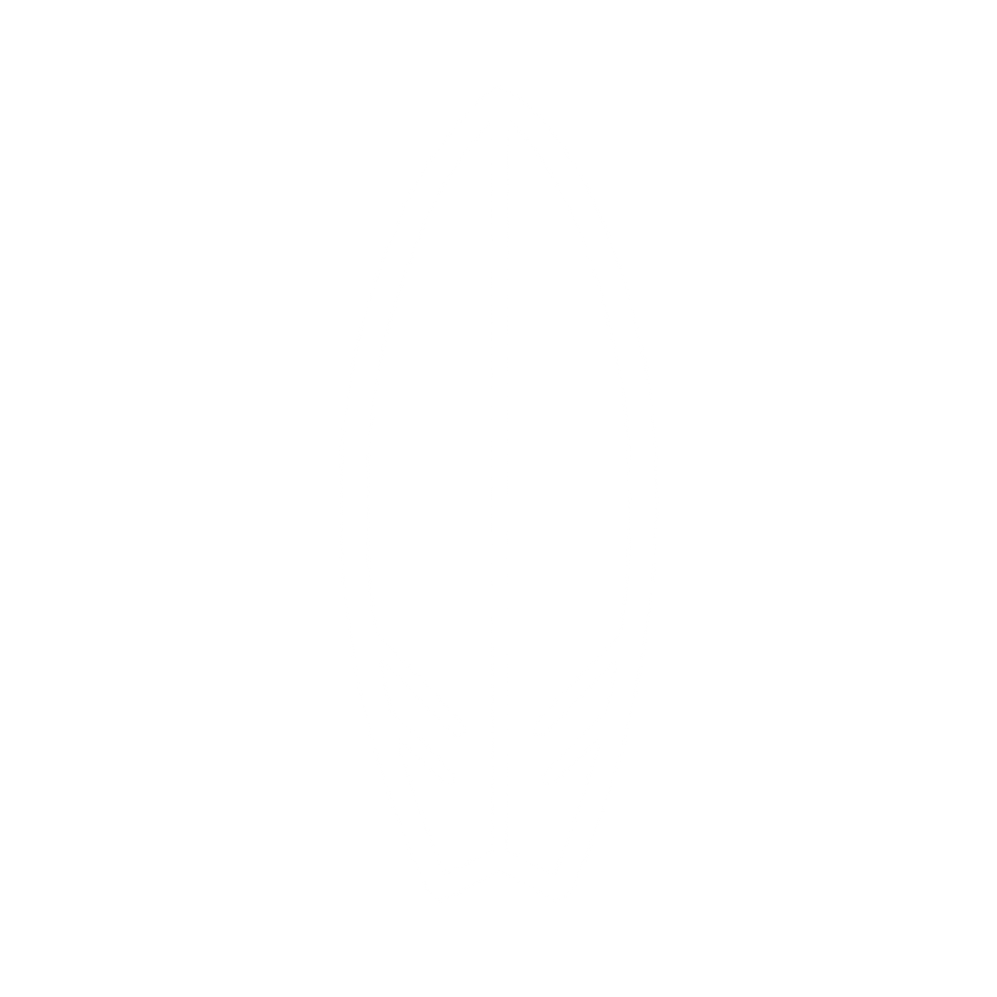 Surfboard Outline Logo #ffffff