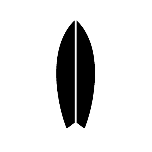 Surfboard Fish Tail Logo