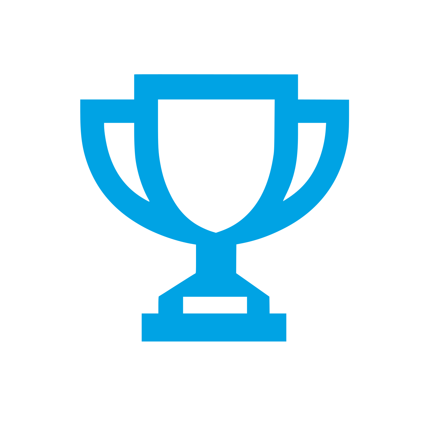 Trophy Cup Logo #00a3e4