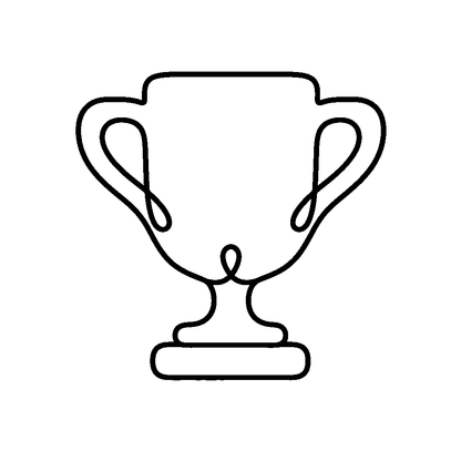 Trophy Cup Outline Logo
