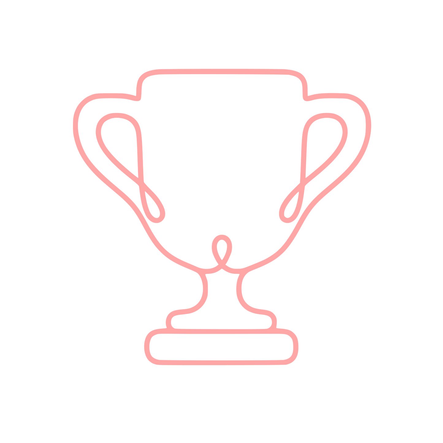 Trophy Cup Outline Logo #ffa6a6
