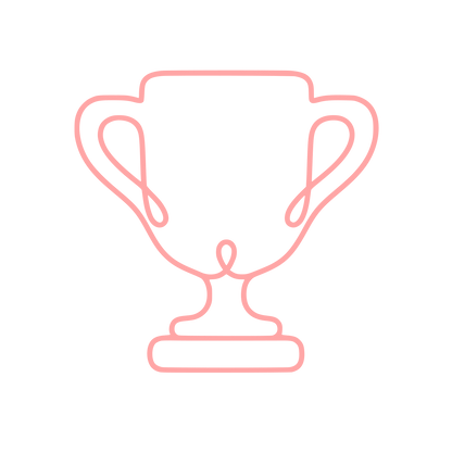 Trophy Cup Outline Logo #ffa6a6