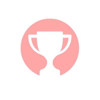 Trophy Circle Badge Logo #ffa6a6