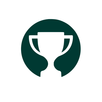 Trophy Circle Badge Logo #003932