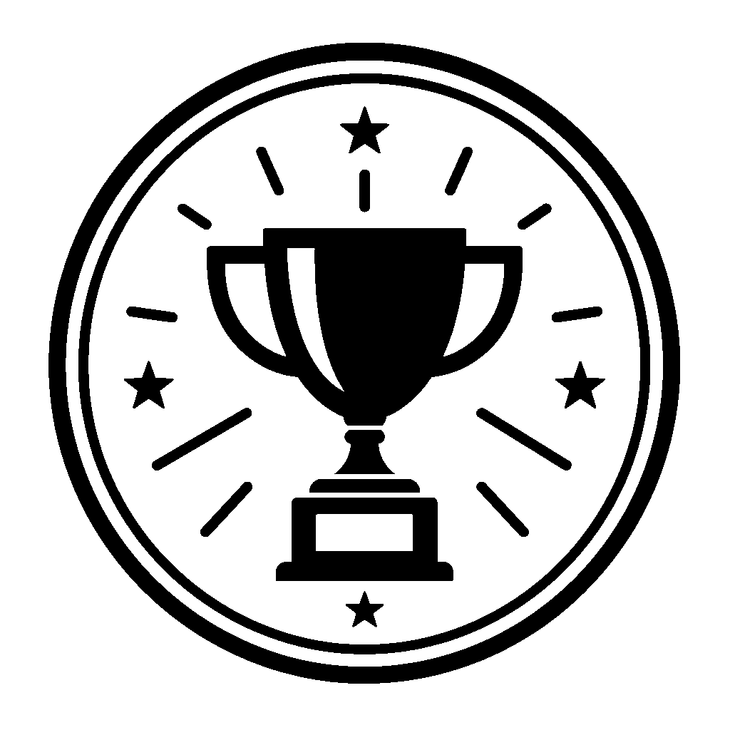 Trophy Cup Circle Logo
