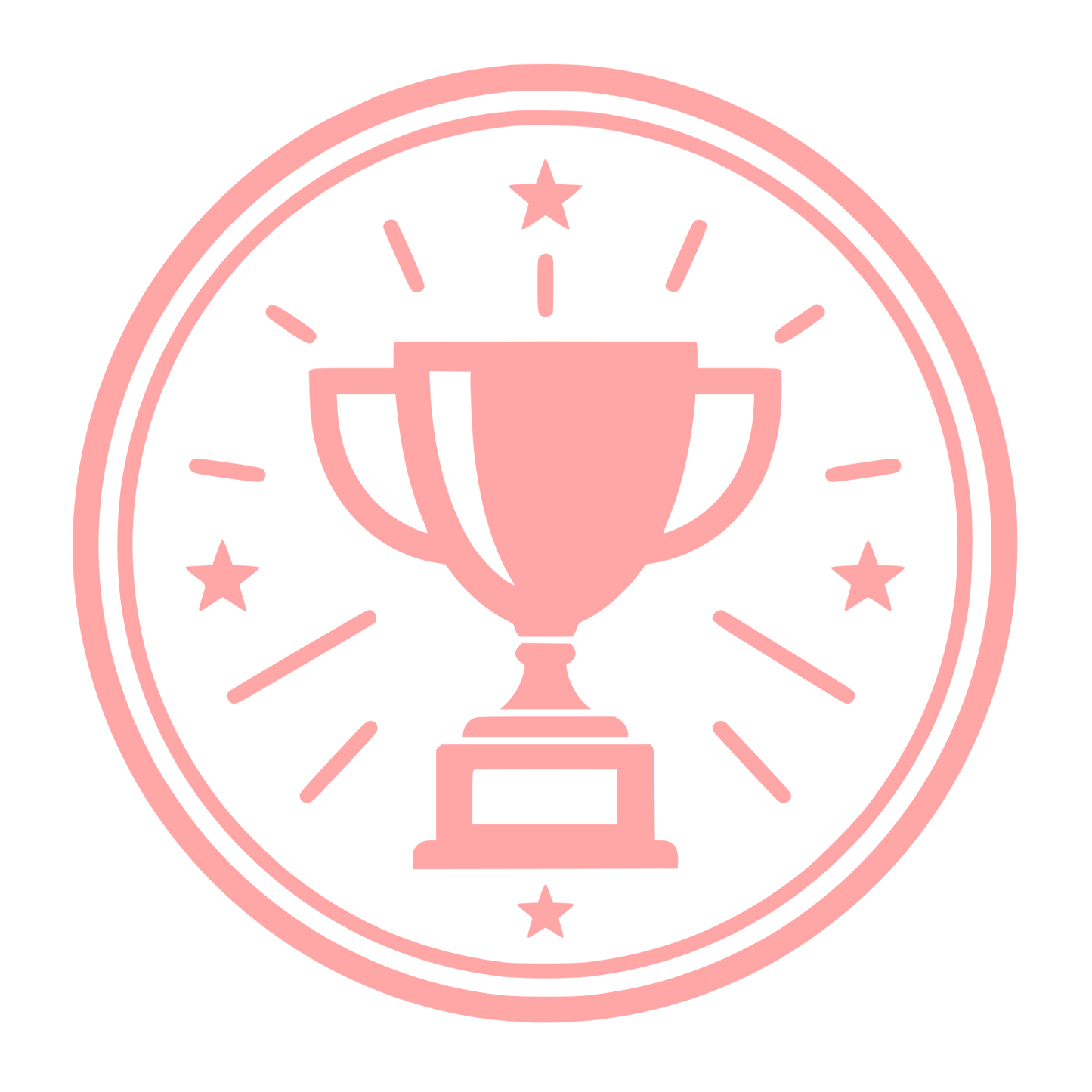 Trophy Cup Circle Logo #ffa6a6