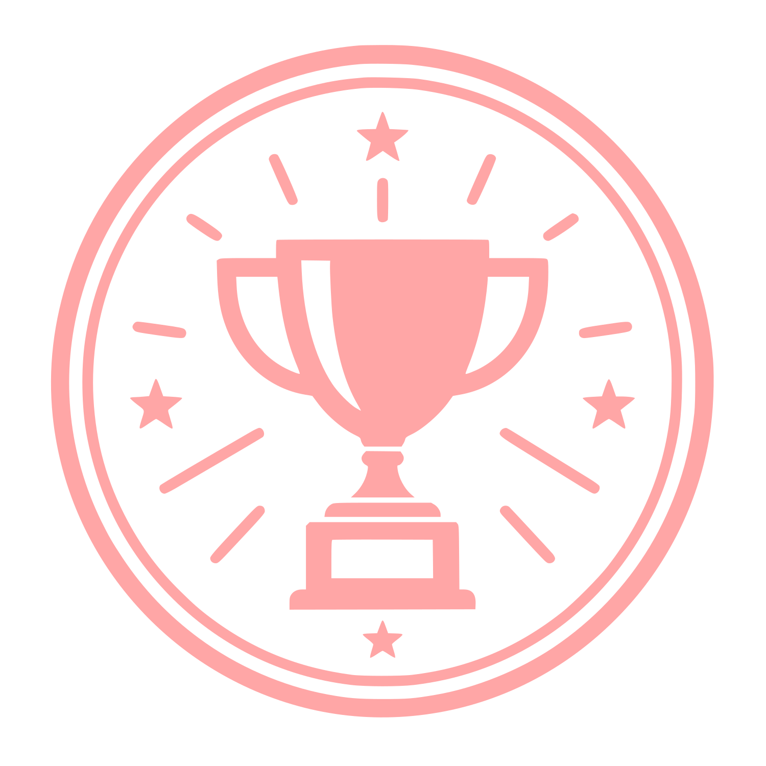 Trophy Cup Circle Logo #ffa6a6