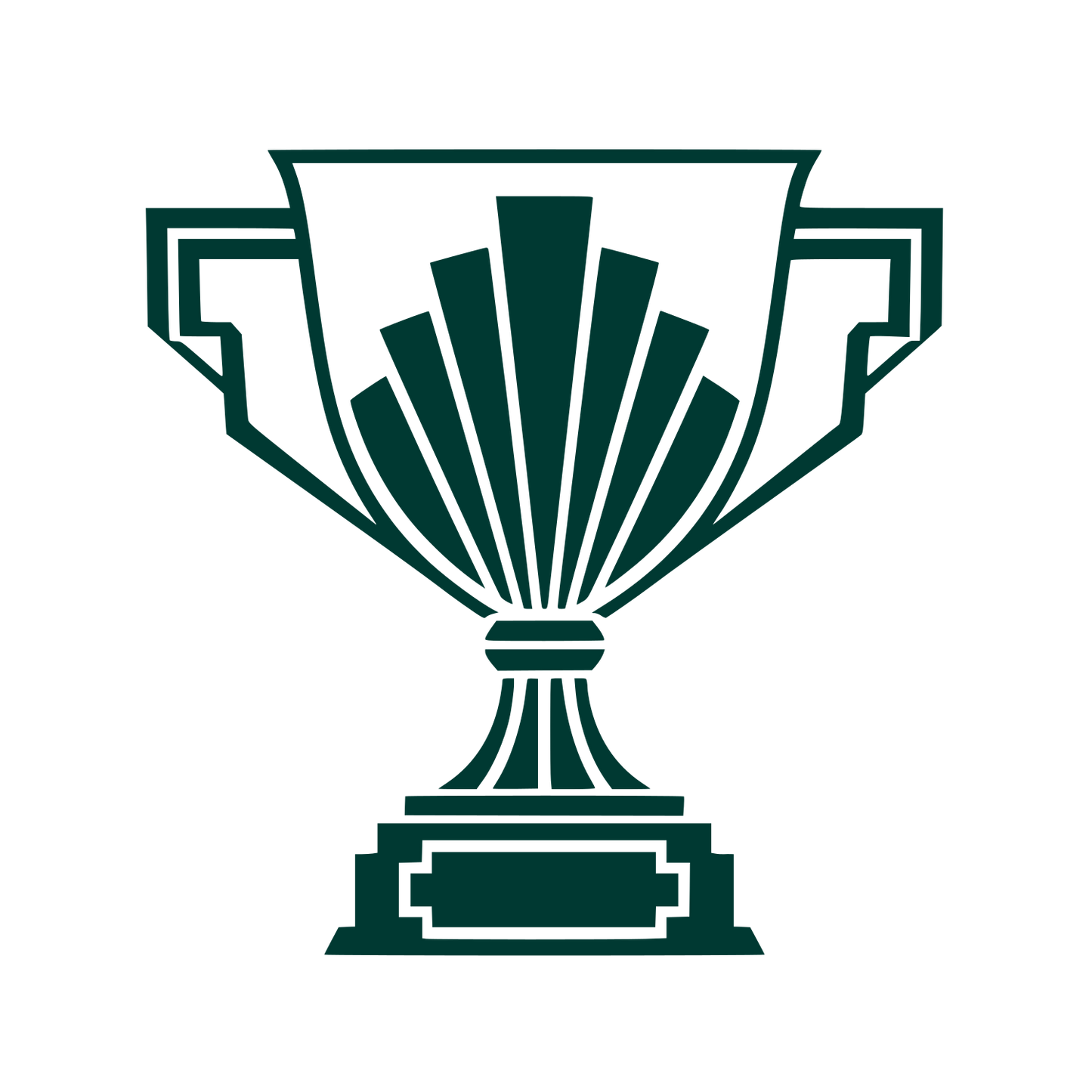 Art Deco Trophy Cup Logo #003932
