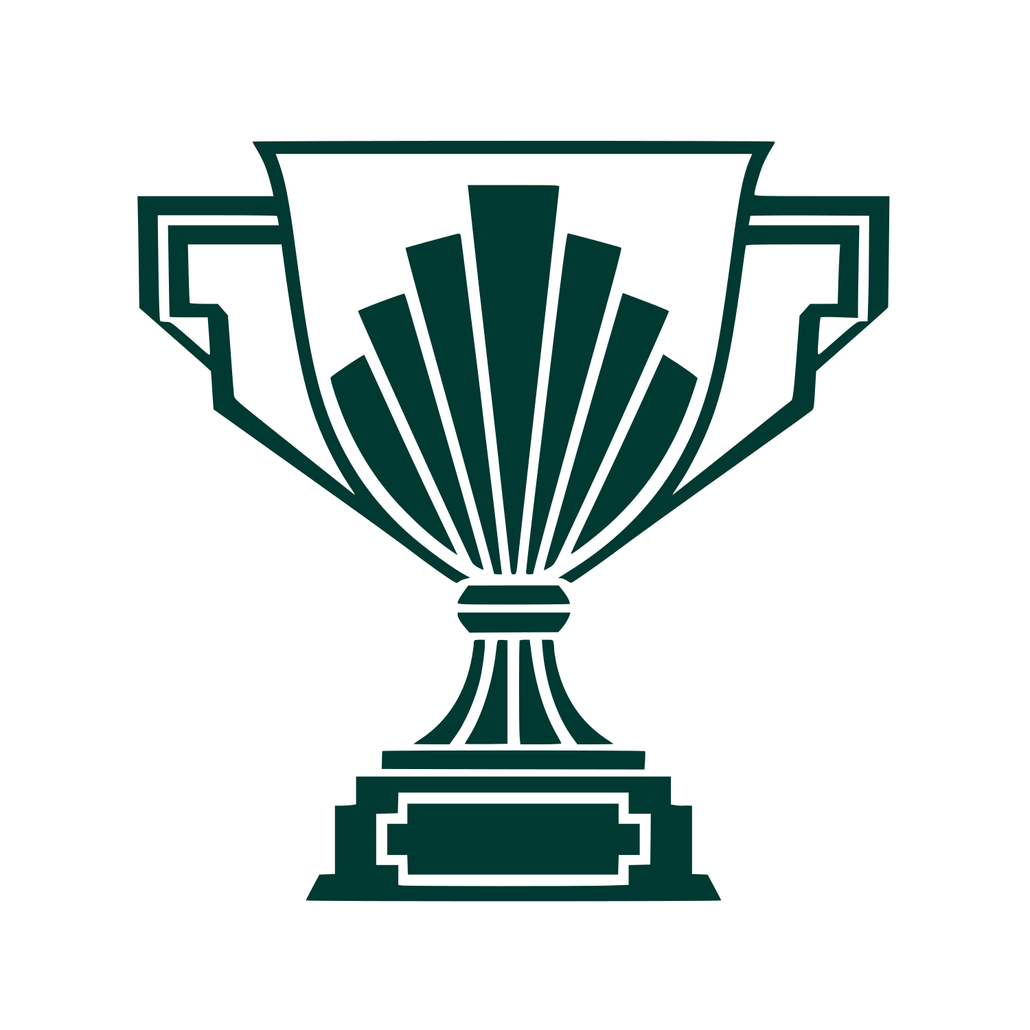Art Deco Trophy Cup Logo #003932