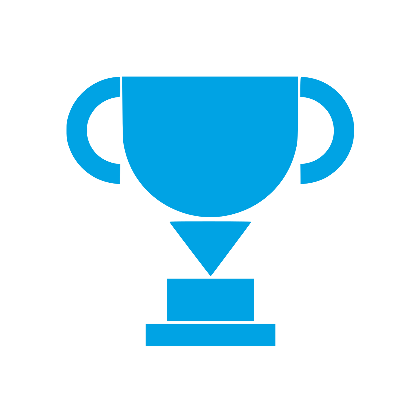 Trophy Cup Winner Logo #00a3e4