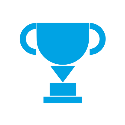 Trophy Cup Winner Logo #00a3e4