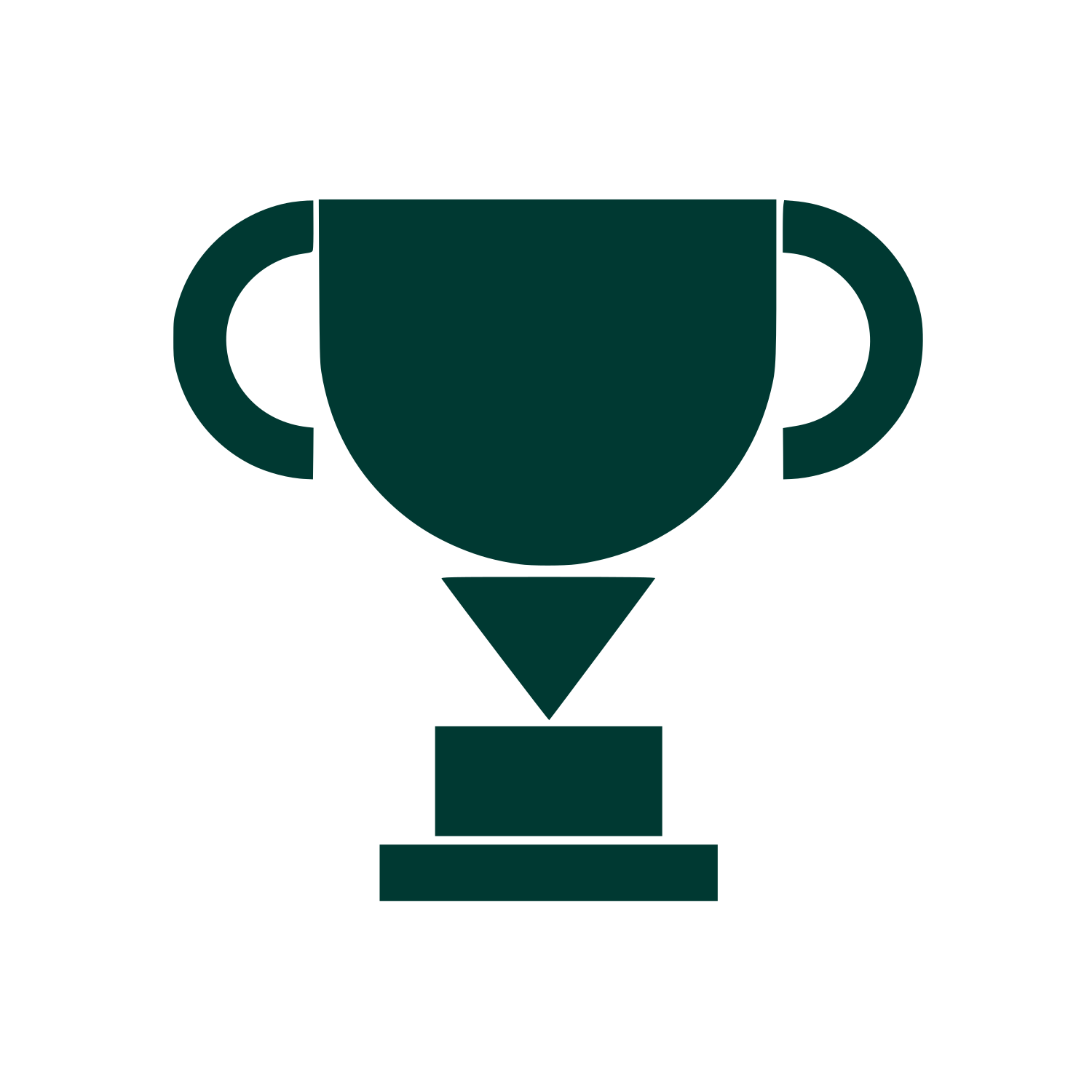 Trophy Cup Winner Logo #003932