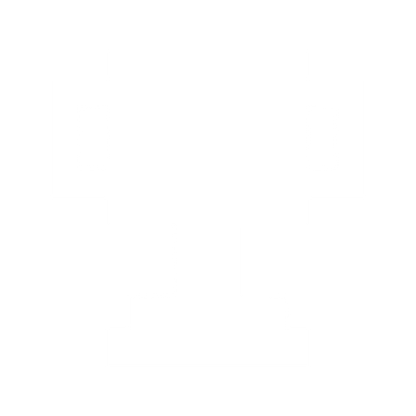 Pixel Trophy Cup Logo #ffffff