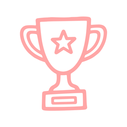 Trophy Cup Star Logo #ffa6a6