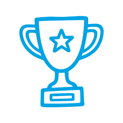 Trophy Cup Star Logo #00a3e4