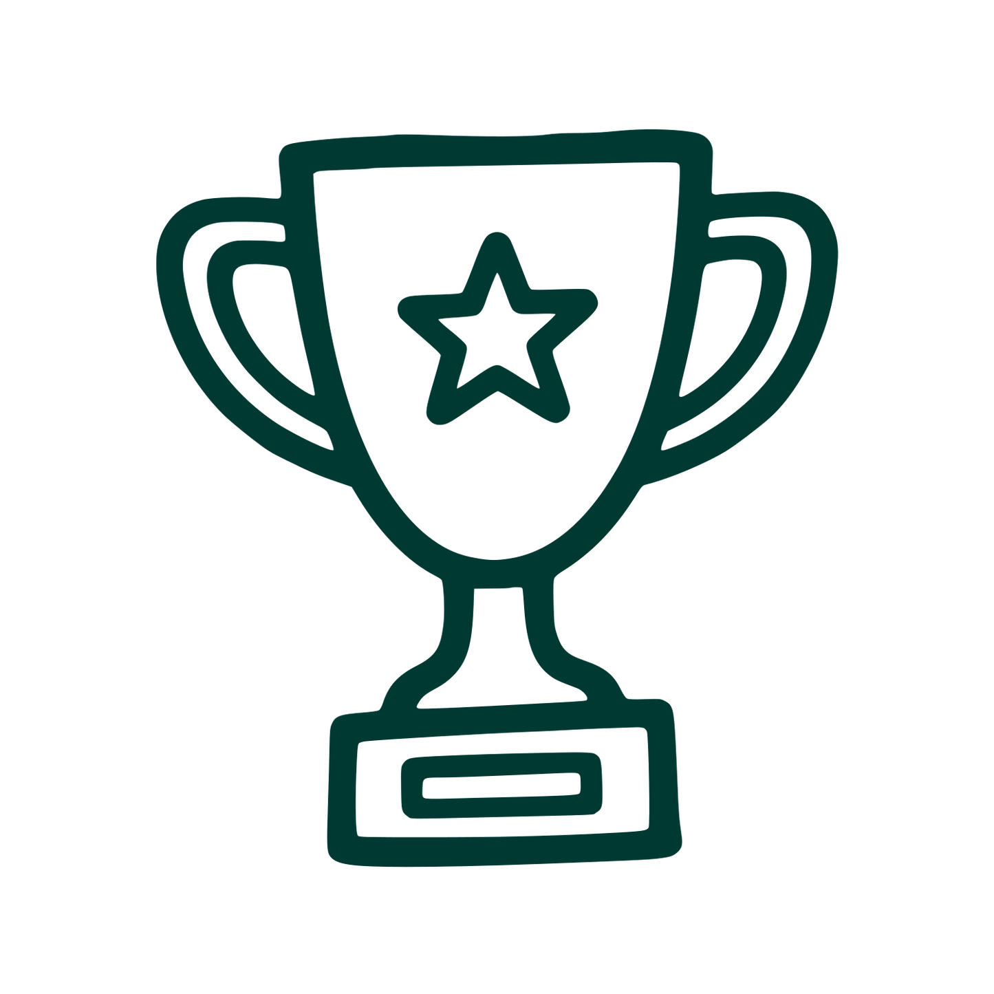 Trophy Cup Star Logo #003932