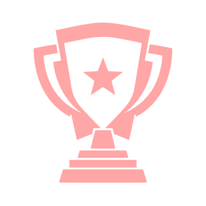 Trophy Shield Star Logo #ffa6a6