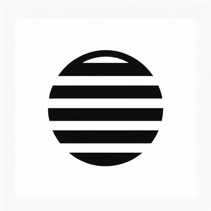 Striped Circle Badge Logo