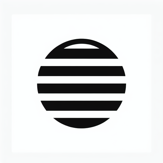Striped Circle Badge Logo