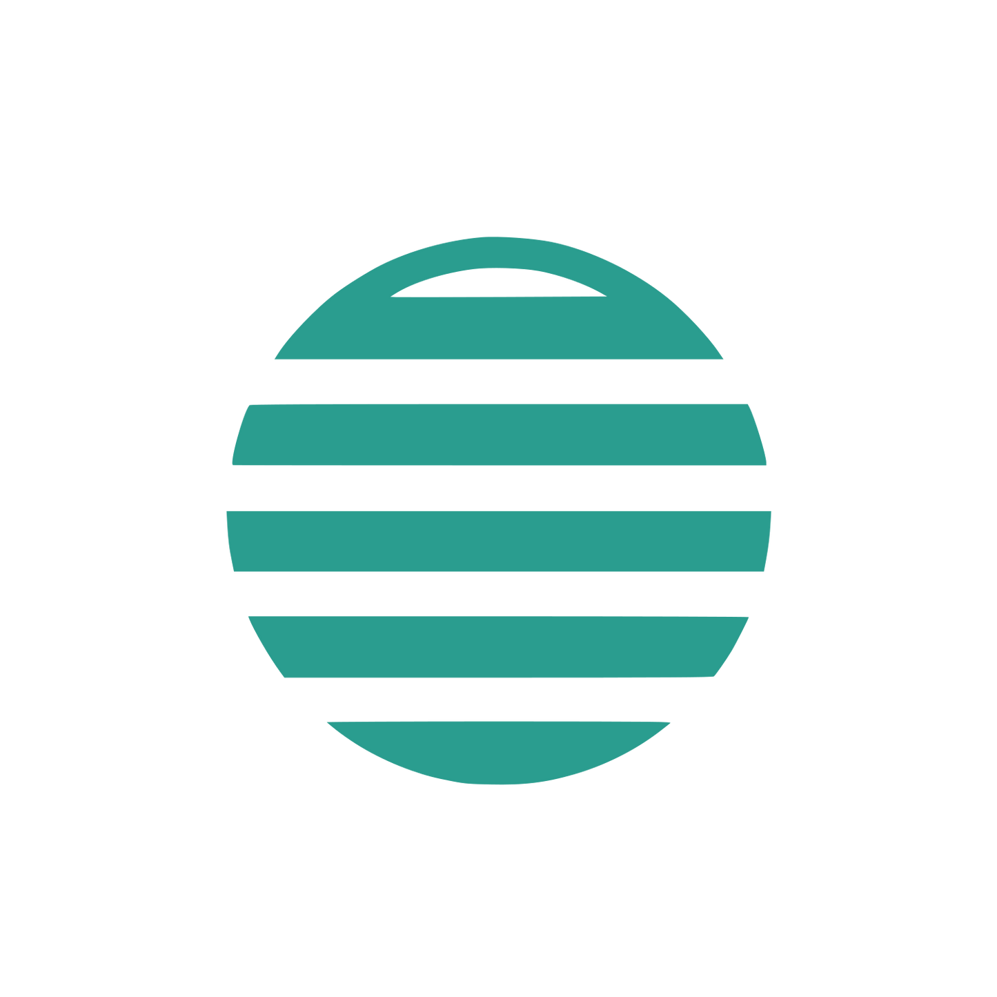 Striped Circle Badge Logo #2A9D8F