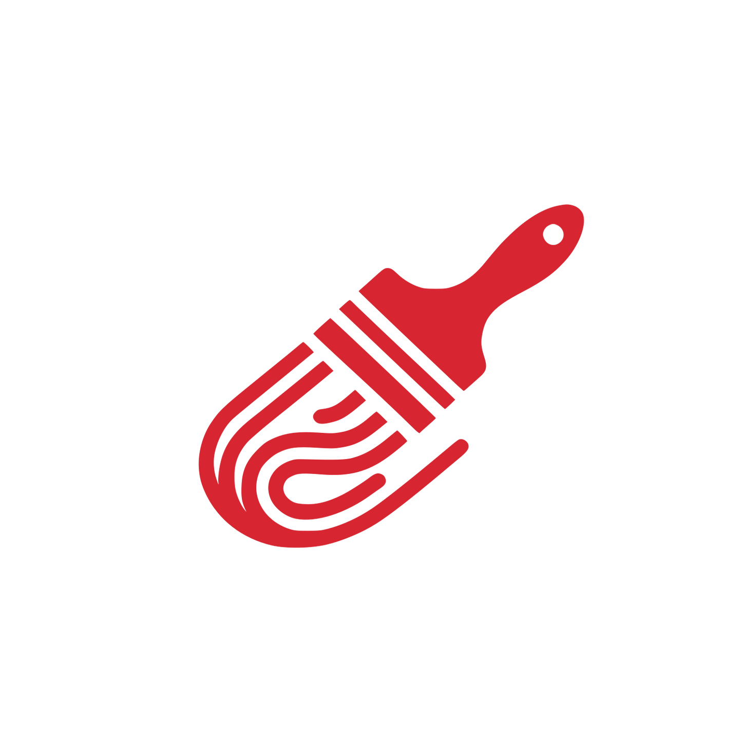 Paintbrush Creativity Logo #D72631