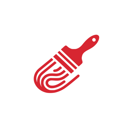 Paintbrush Creativity Logo #D72631
