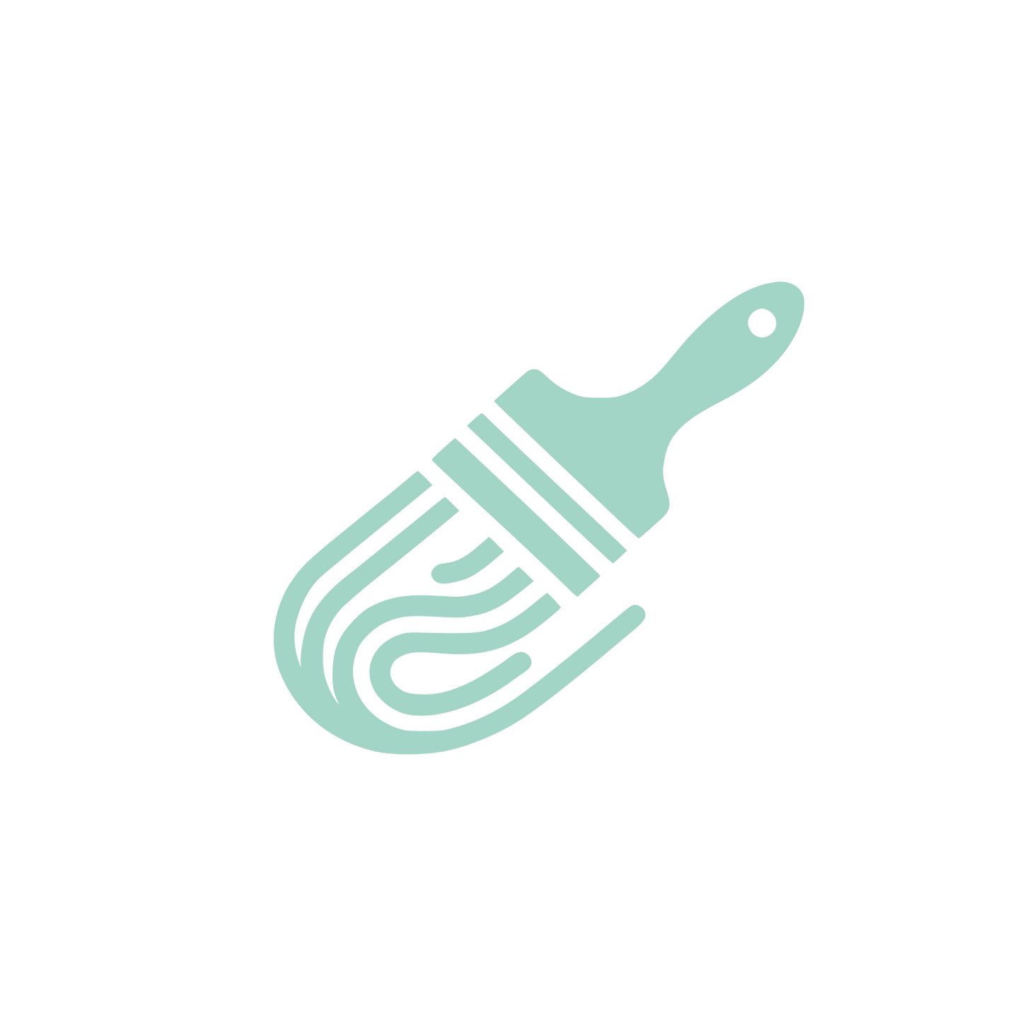 Paintbrush Creativity Logo #A2D5C6