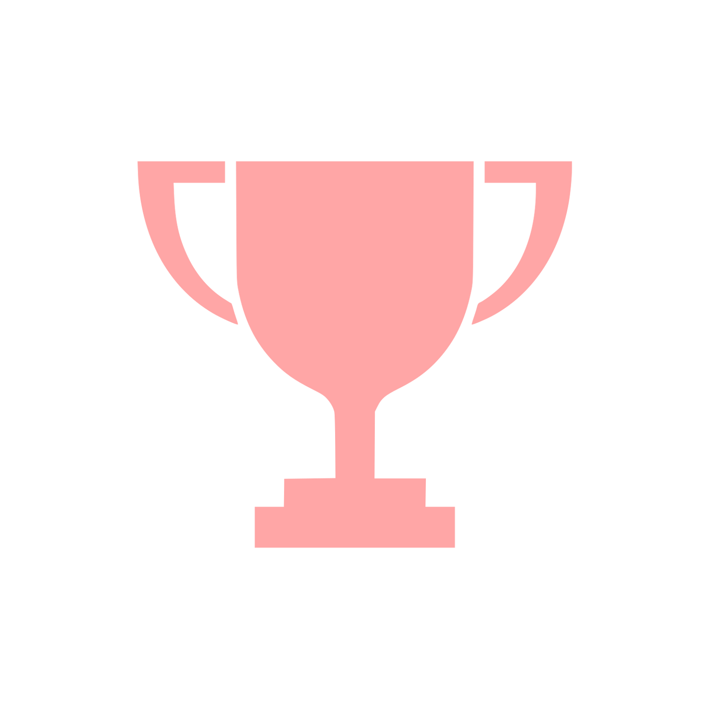 Trophy Cup Silhouette Logo #ffa6a6