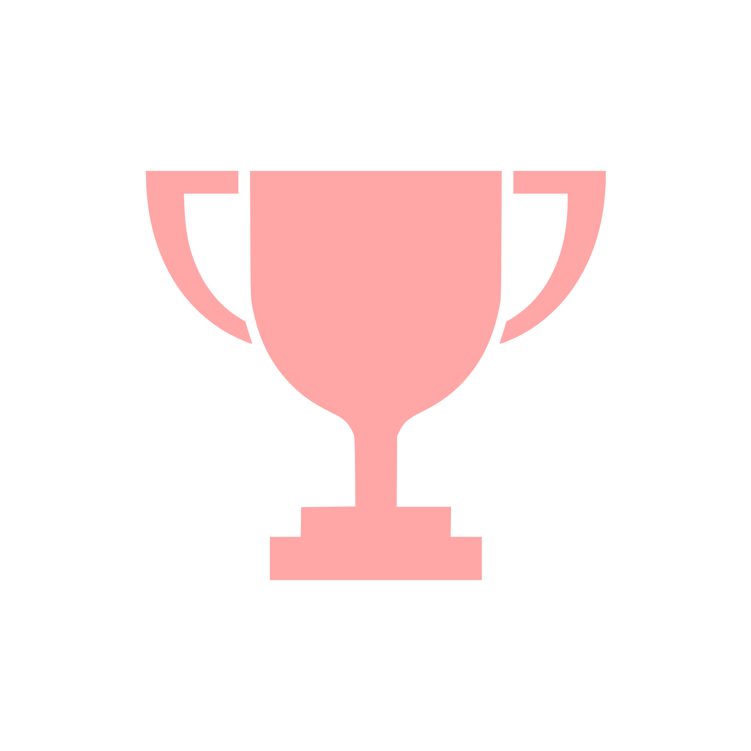 Trophy Cup Silhouette Logo #ffa6a6