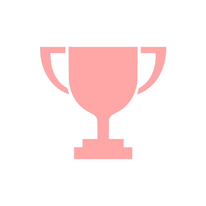 Trophy Cup Silhouette Logo #ffa6a6