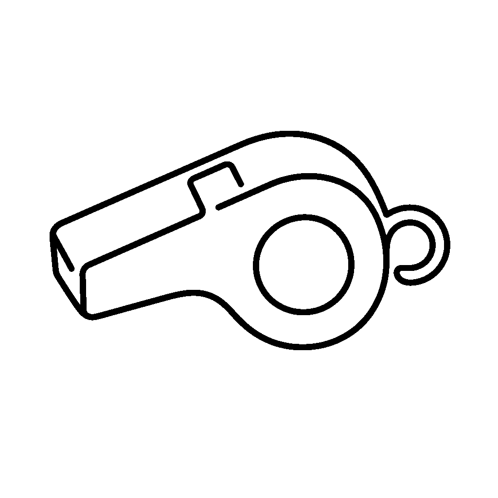 Whistle Outline Logo