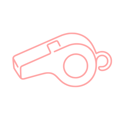 Whistle Outline Logo #ffa6a6