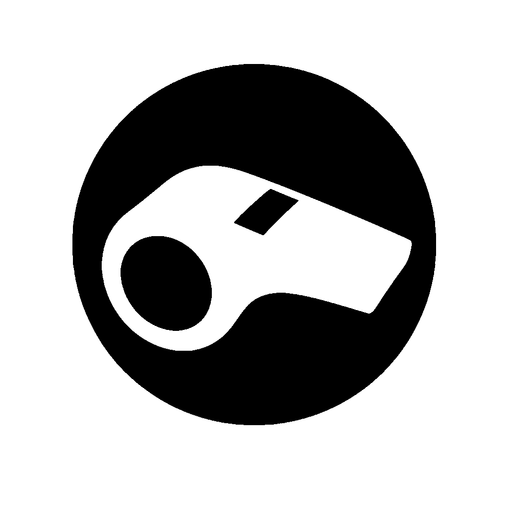 Whistle Circle Badge Logo
