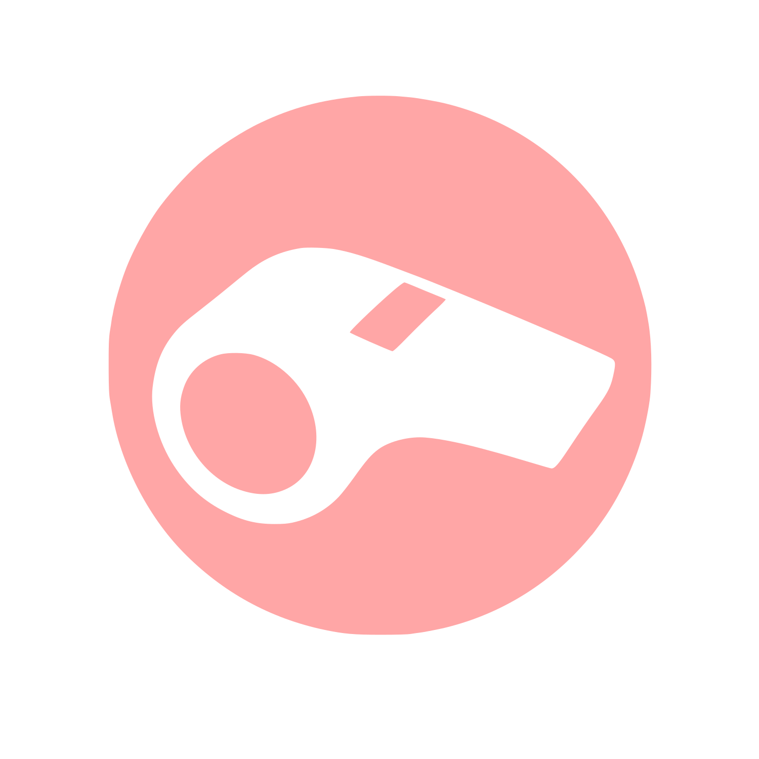 Whistle Circle Badge Logo #ffa6a6