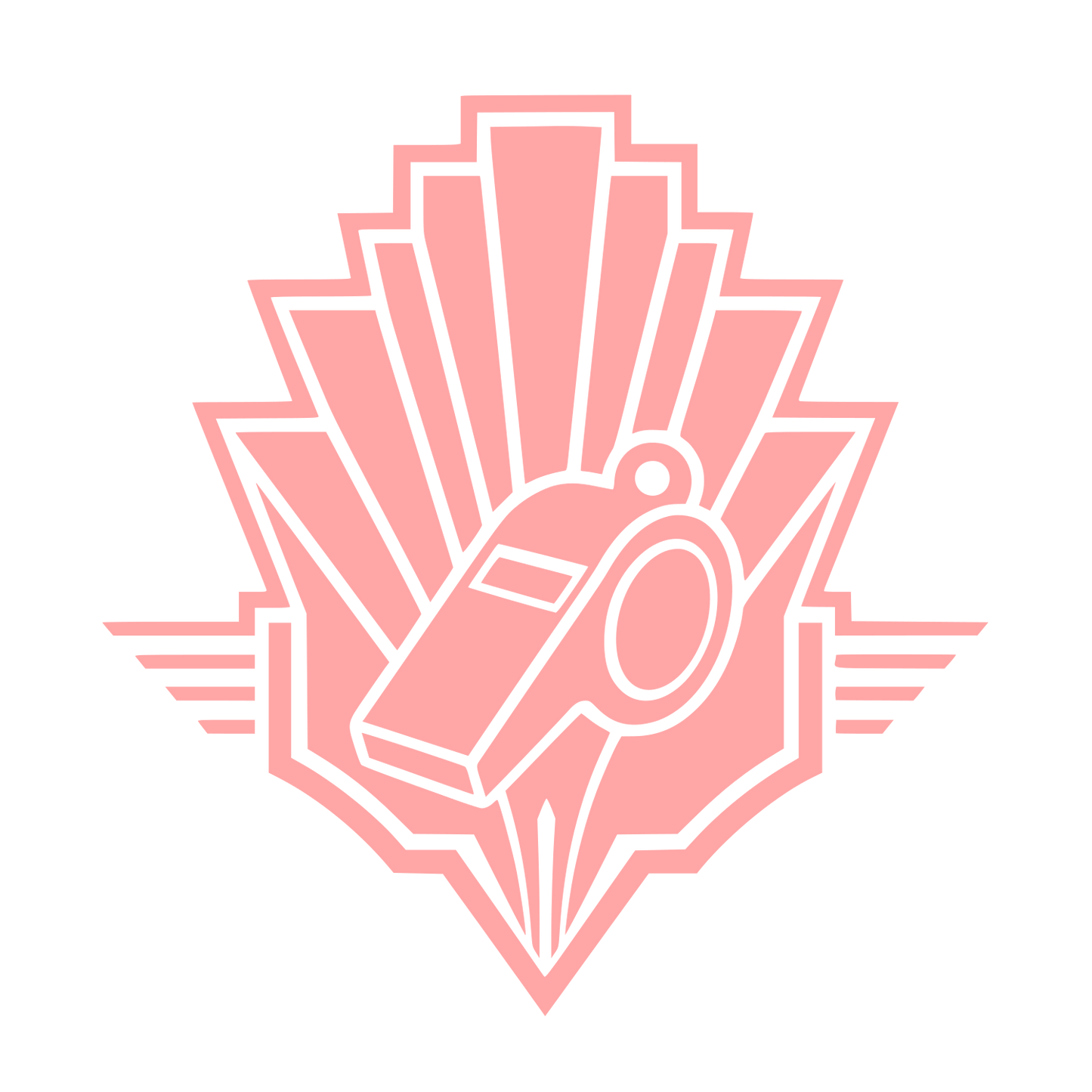 Whistle Badge Emblem Logo #ffa6a6