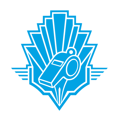 Whistle Badge Emblem Logo #00a3e4